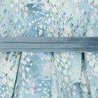 Girls Blue Floral Jacquard Dress, 1, hi-res